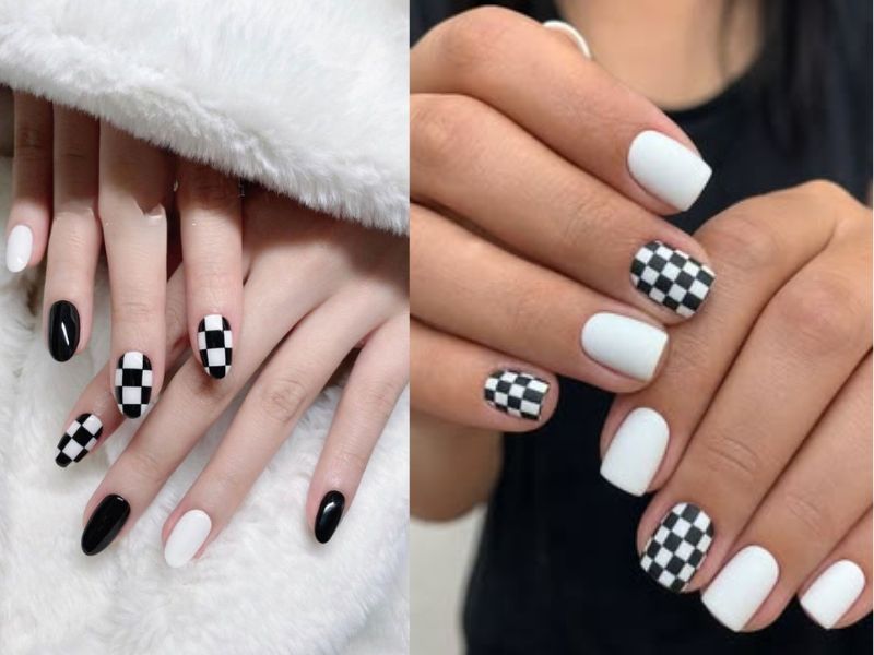 Black and White Checker Mini