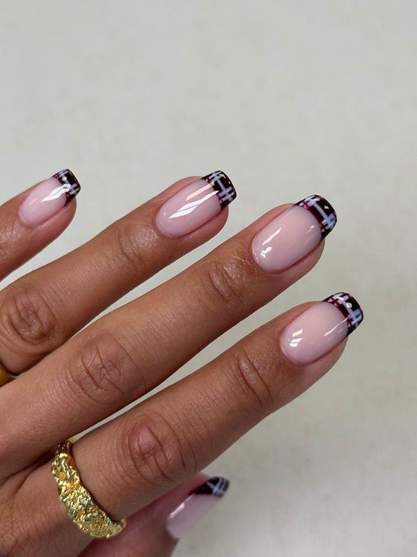Classic French Manicure with Modern Twist