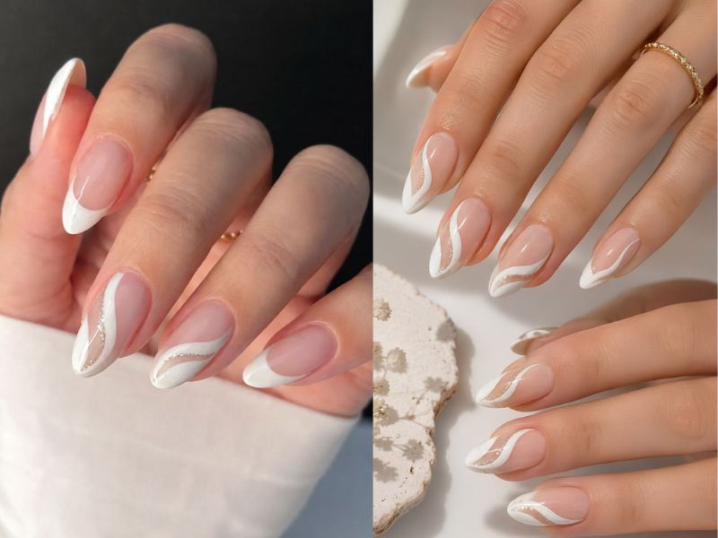 Clean White Swirls