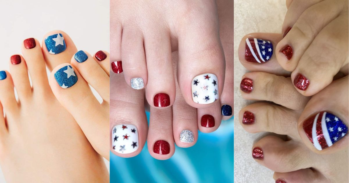 Fourth Of July Toe Nail Ideas
