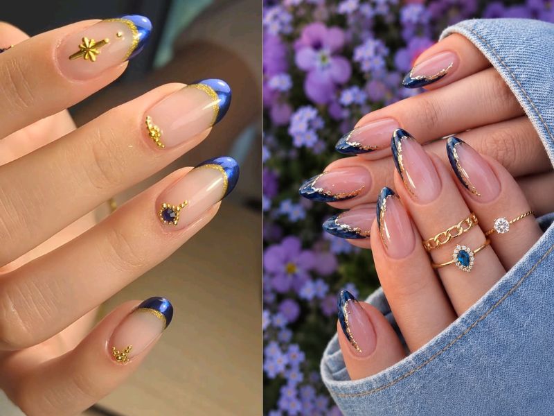 Gold Foil And Azure French