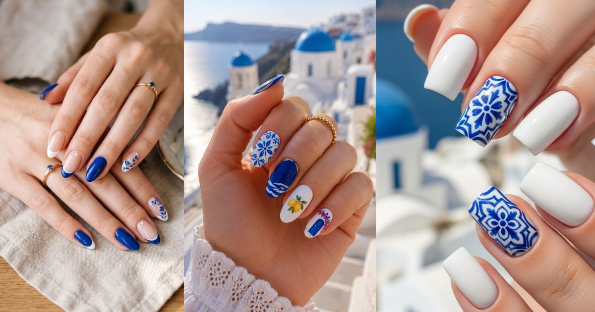 Greece Nail Inspo