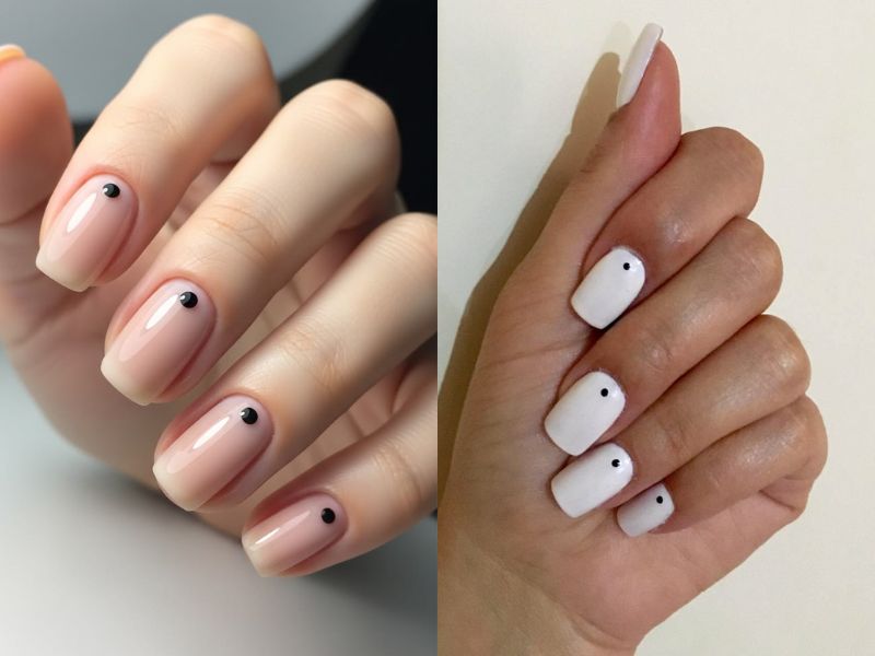 Minimal Black Dot Accent