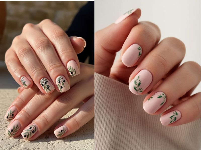 Olive Branch Minimal Nails