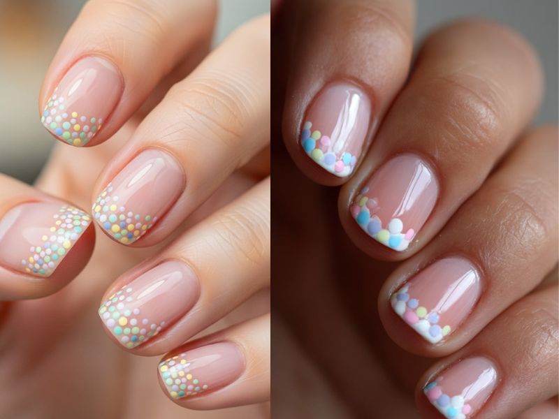 Pastel Confetti Tips