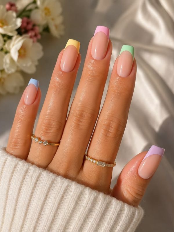 Pastel French Tips