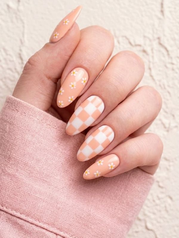 Peachy Checkerboard