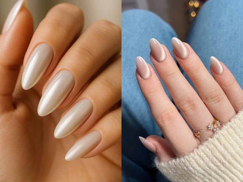 Velvet Almond French Tips