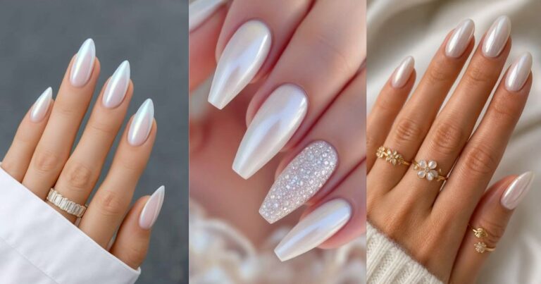 White Chrome Nail