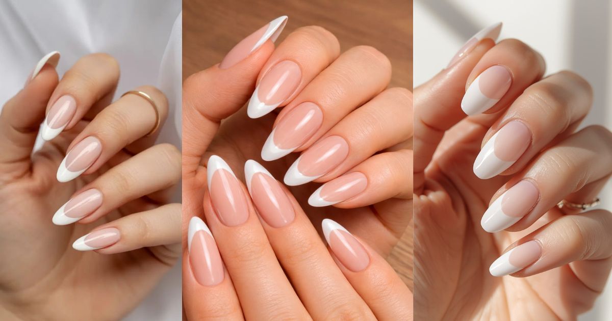 almond french tip
