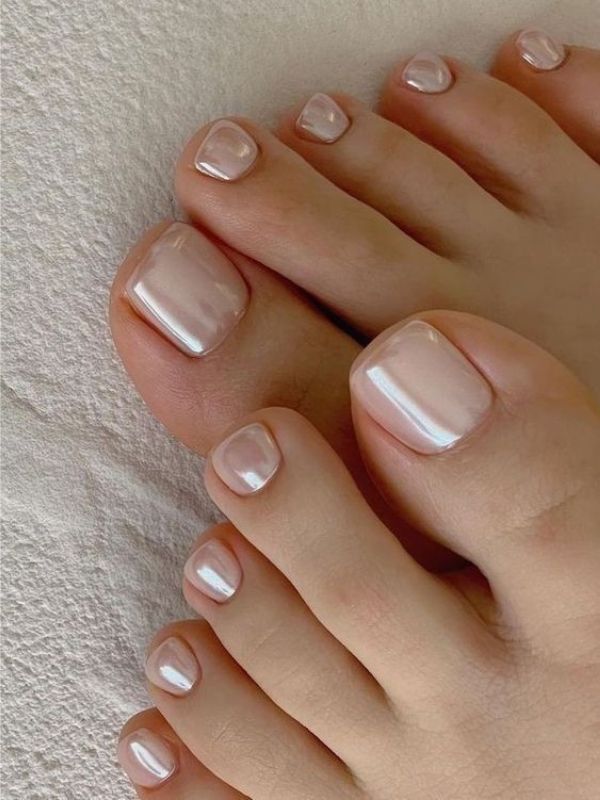 Barely There Nude Shimmer Pedicure