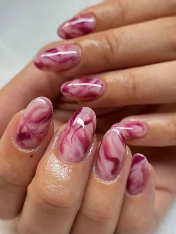 Berry Marble Tips