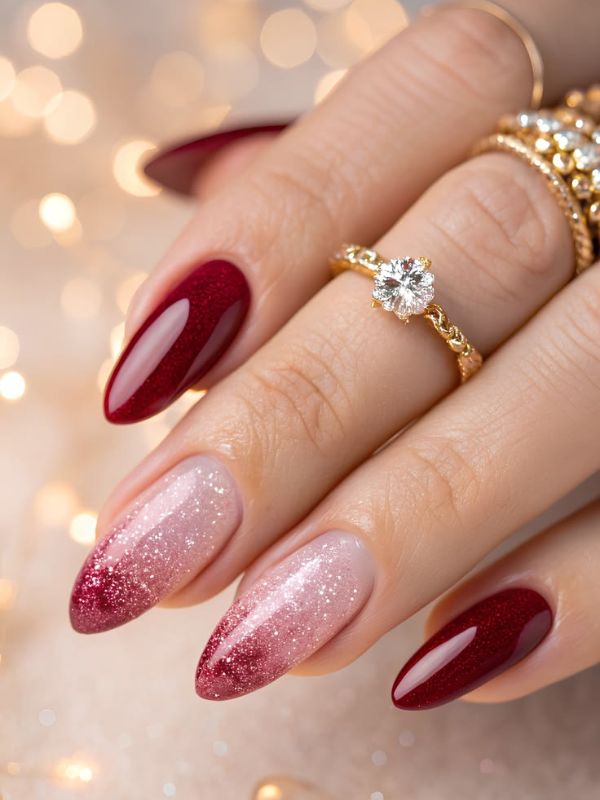 Black Cherry Glitter Sandwich