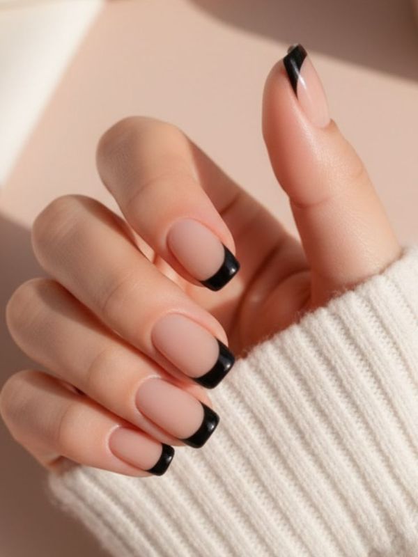 Black Tips on a Sheer Base