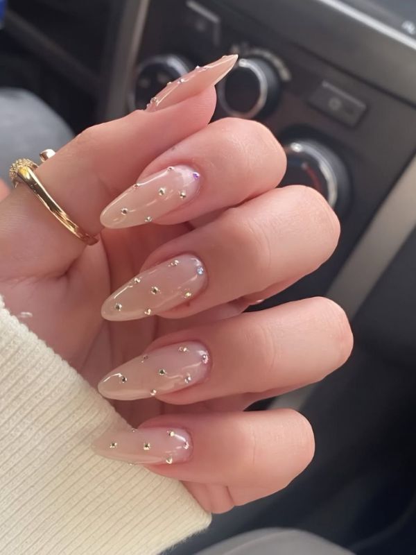 Champagne Pearl with Caviar Beads