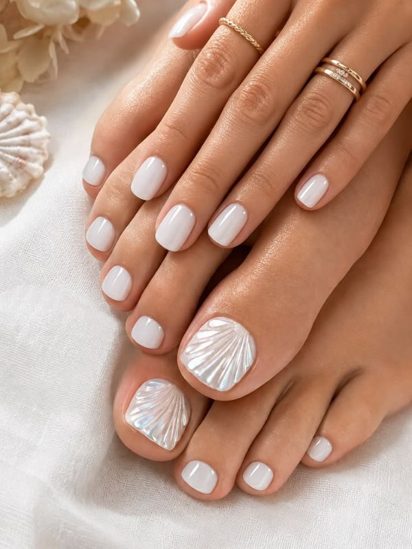 Chrome Pearl Pedicure