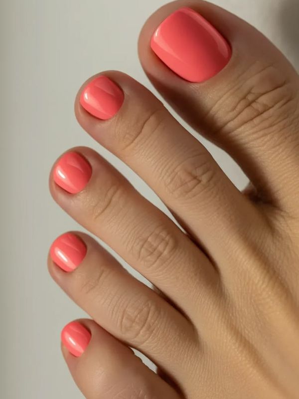 Coral Bright Pedicure