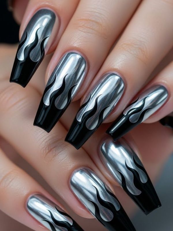 Cyber Chrome Flames