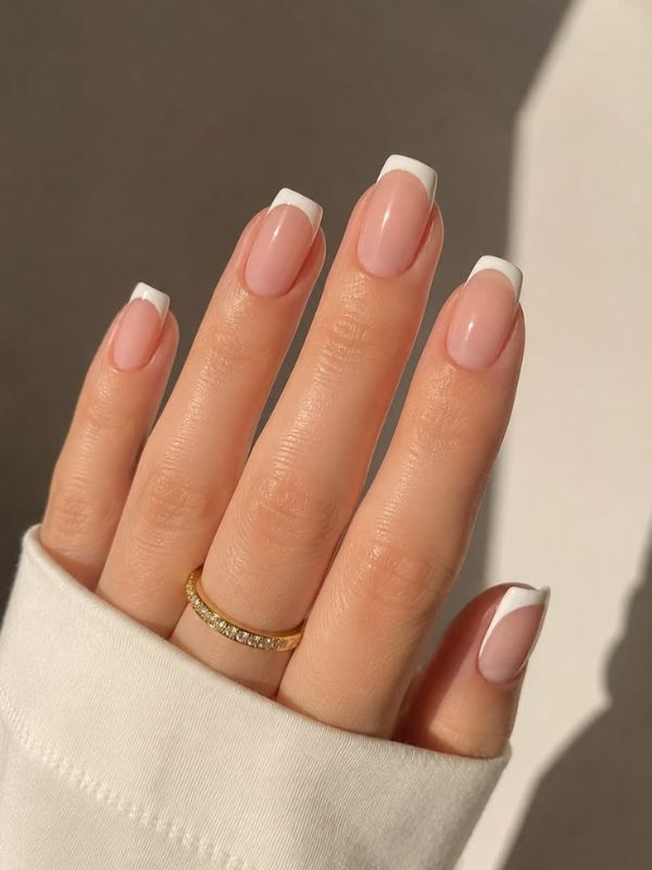 French Tip Square Nails
