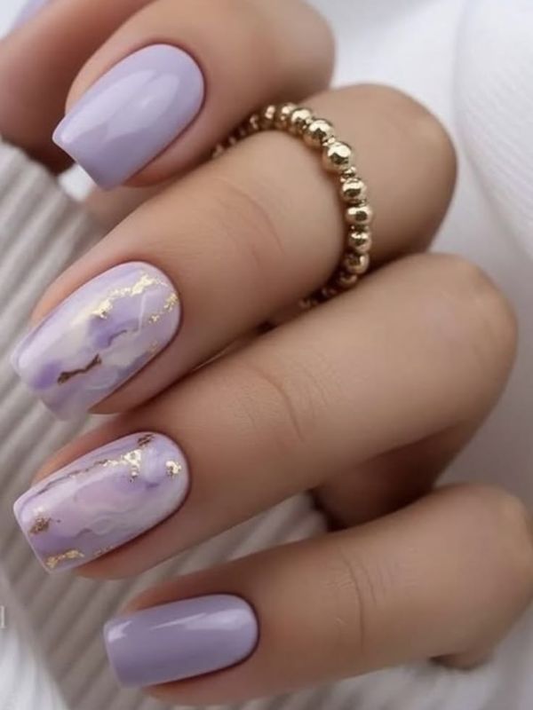 Lilac Marble Effect