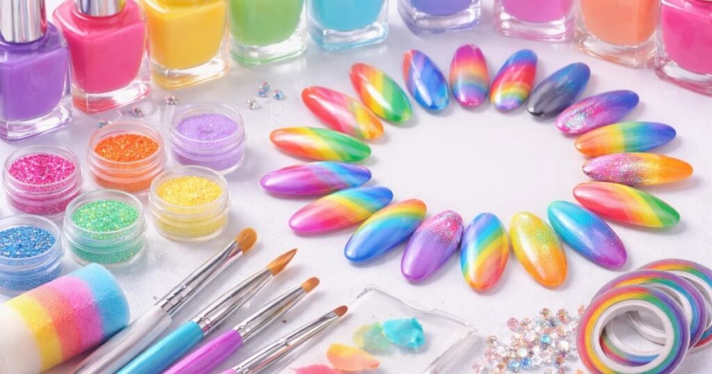 Nail Art Rainbow Designs items