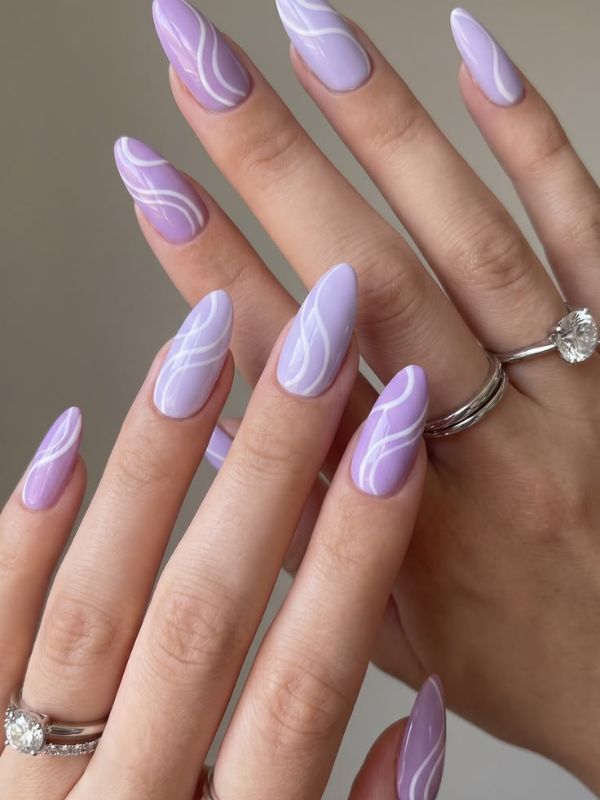 Pastel Purple Swirls