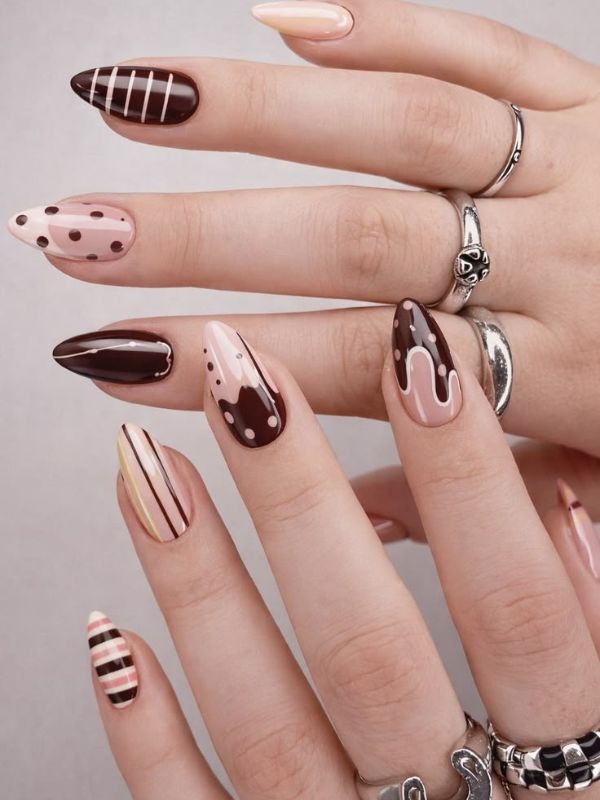 Pin Stripe Elegance nail idea