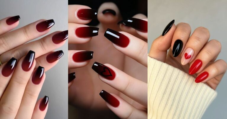 Red And Black Nail Ideas
