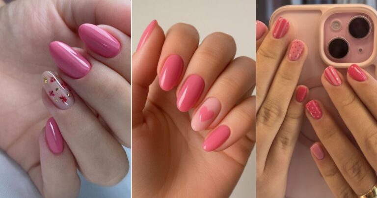 Short Pink Nail Inspo