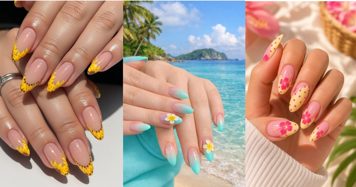 Summer Flower Nail Designs