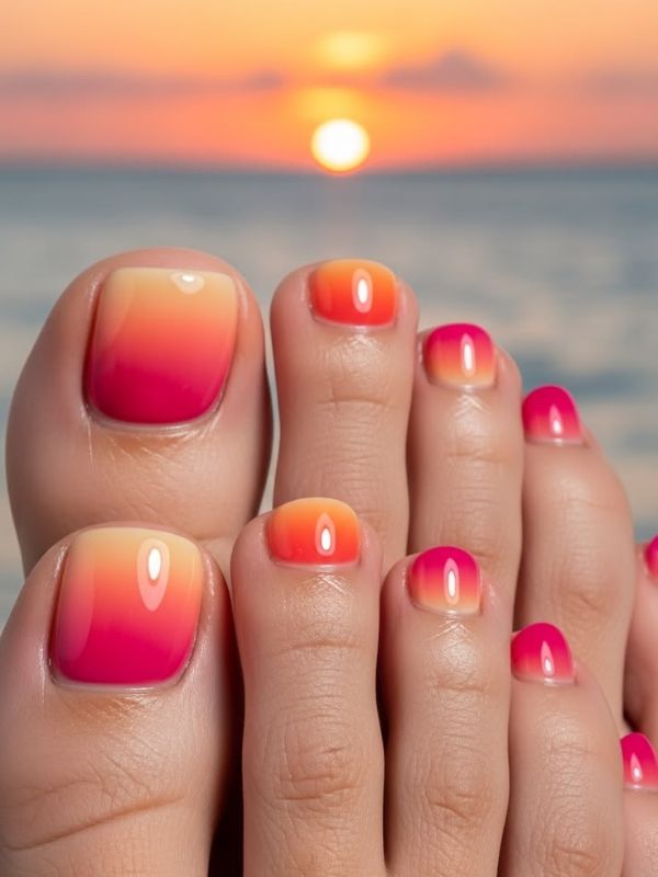 Tropical Sunset Pedicure