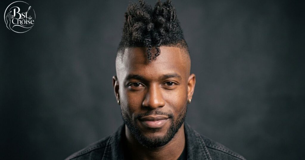 Curly Mohawk-Inspired Low Taper