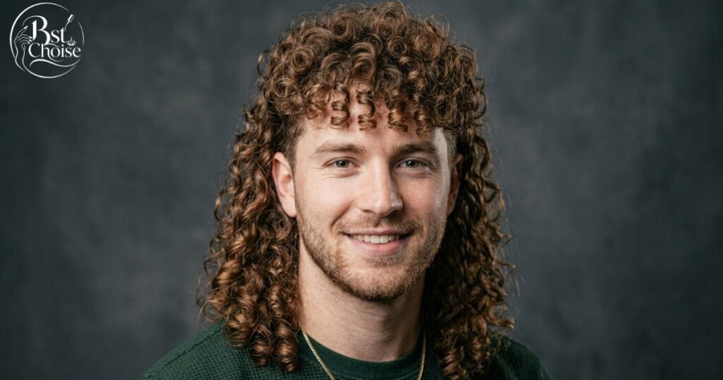 Curly Mullet With Defined Back Length