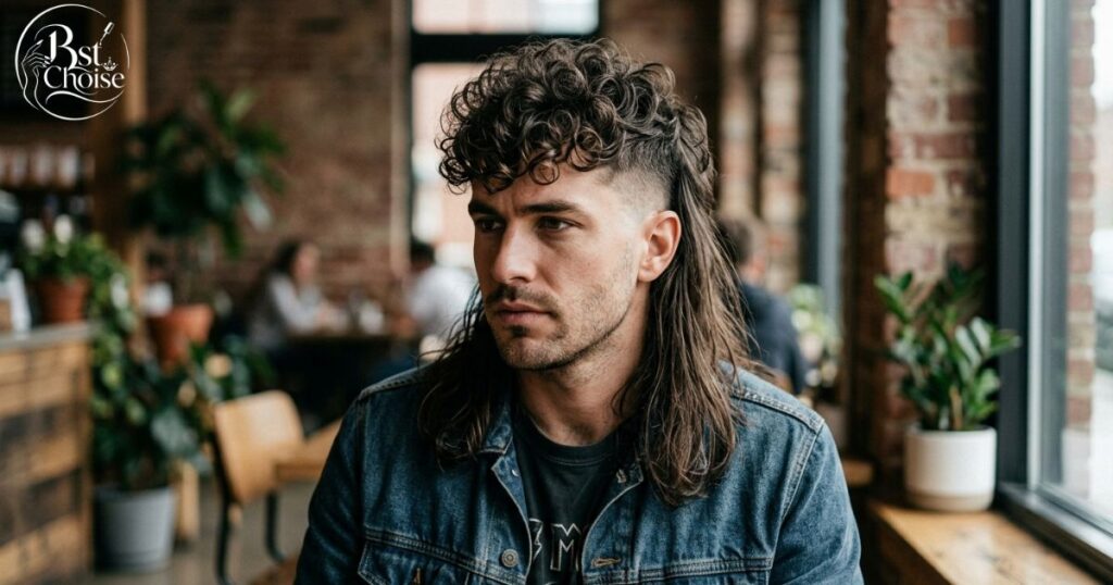 The Mullet With a Curly Crown