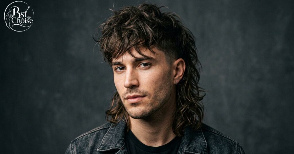 The Mullet With a Messy Top