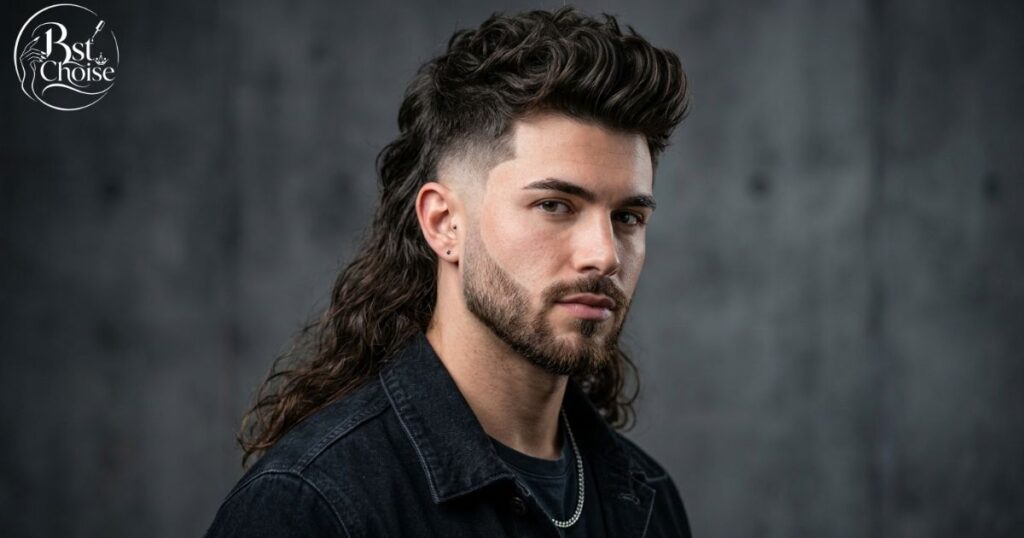The Mullet With a Sharp Temple Fade