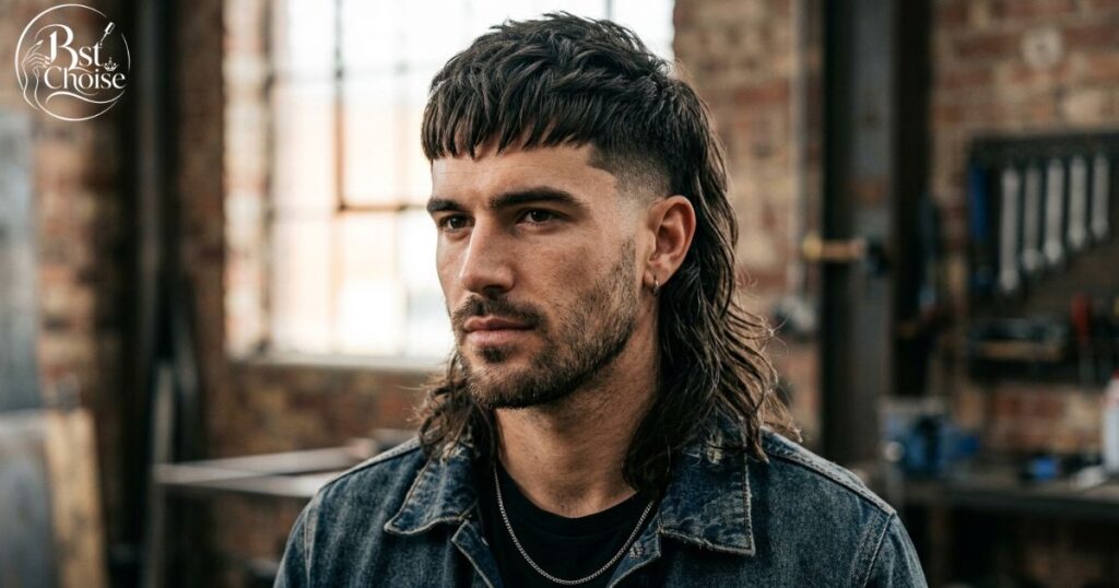 The Mullet With a Textured Caesar Front