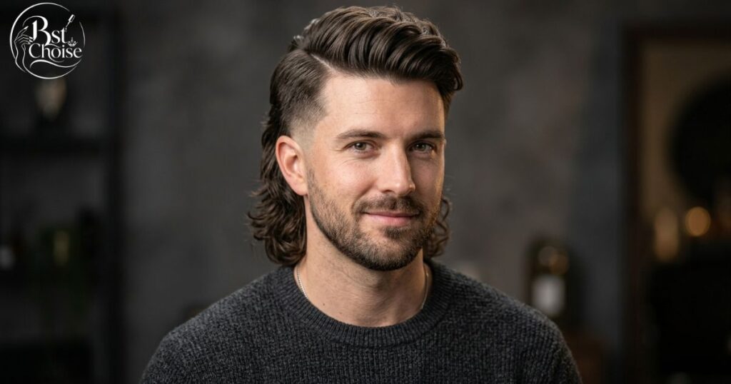 The Side-Part Mullet